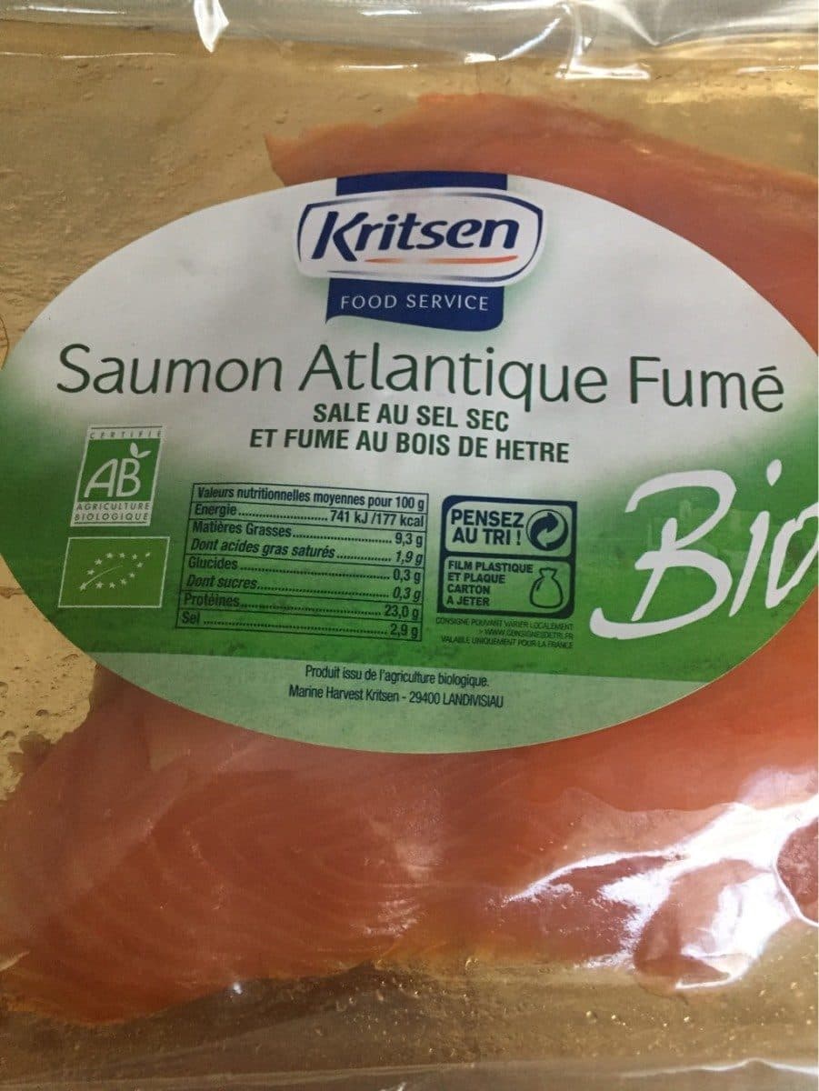 Kritsen Saumon atlantique fume packshot