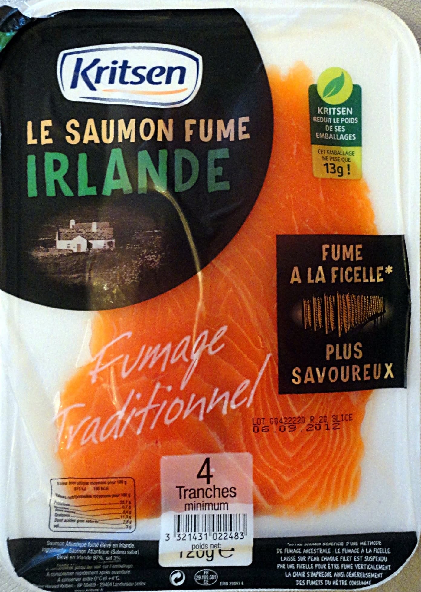 Kritsen Saumon Fumé Irlande packshot