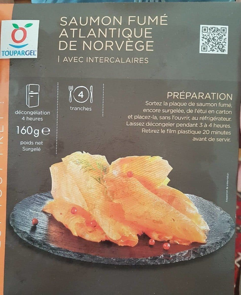 Toupargel saumon fumé atlantique de norvege packshot