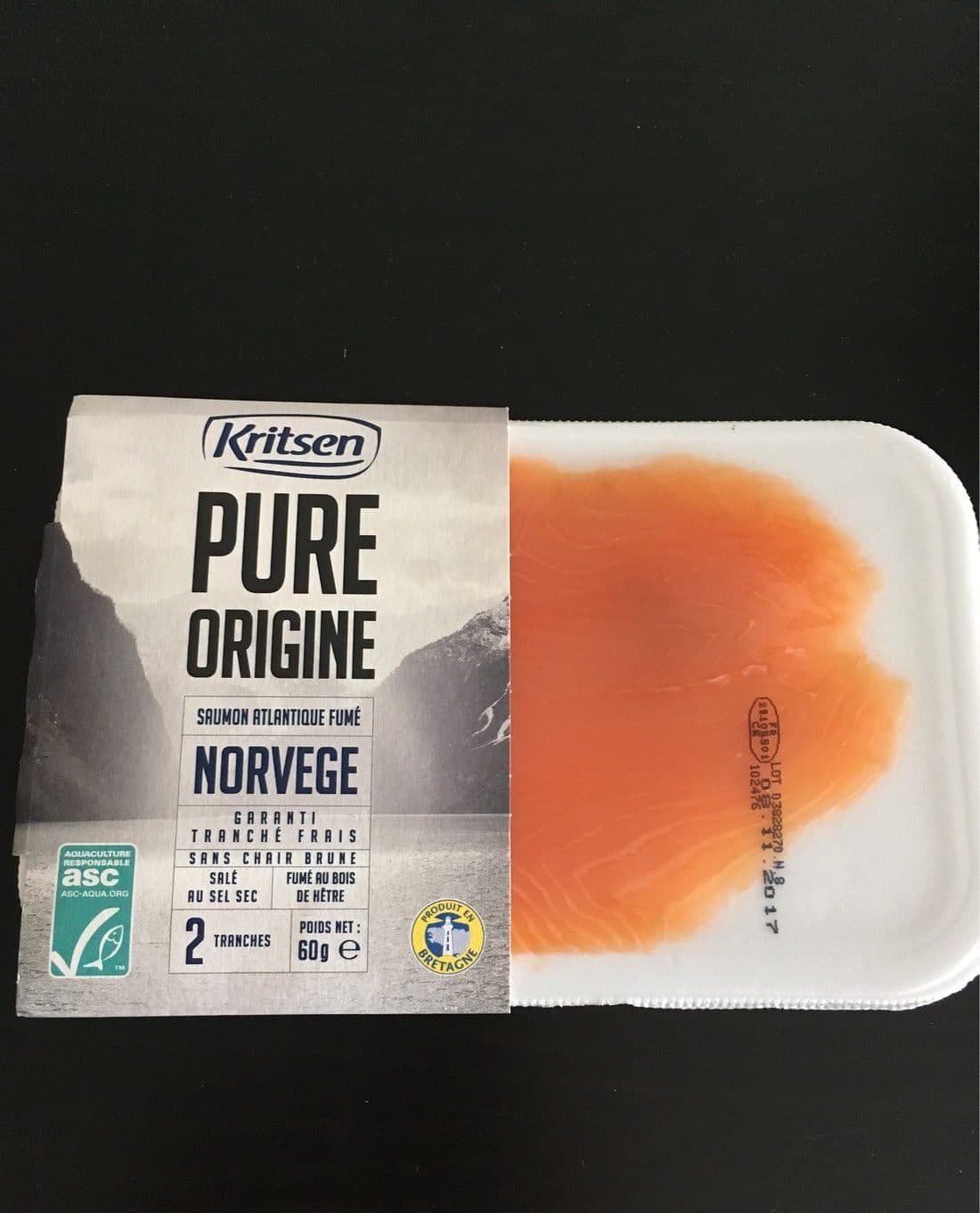 Kritsen Pure Origine saumon atlantique fumé Norvege packshot
