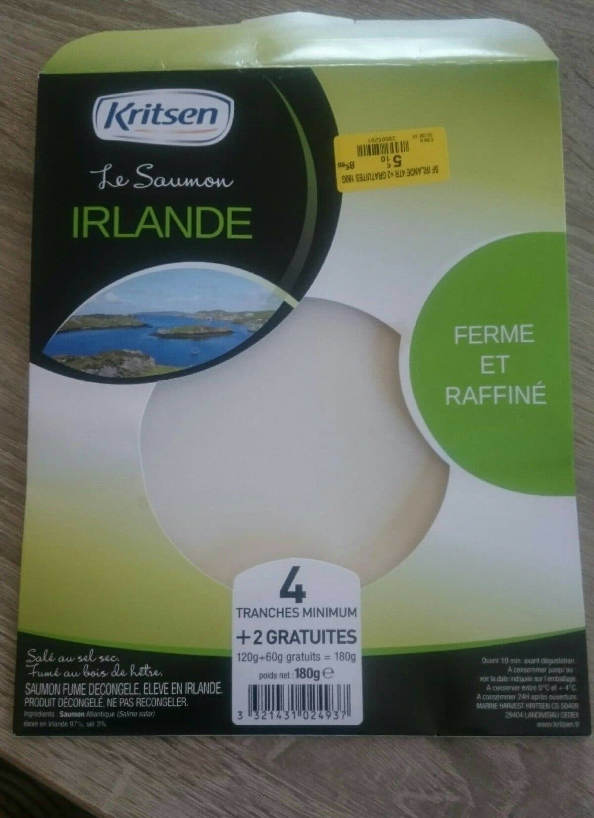 Kritsen Le saumon Irlande packshot