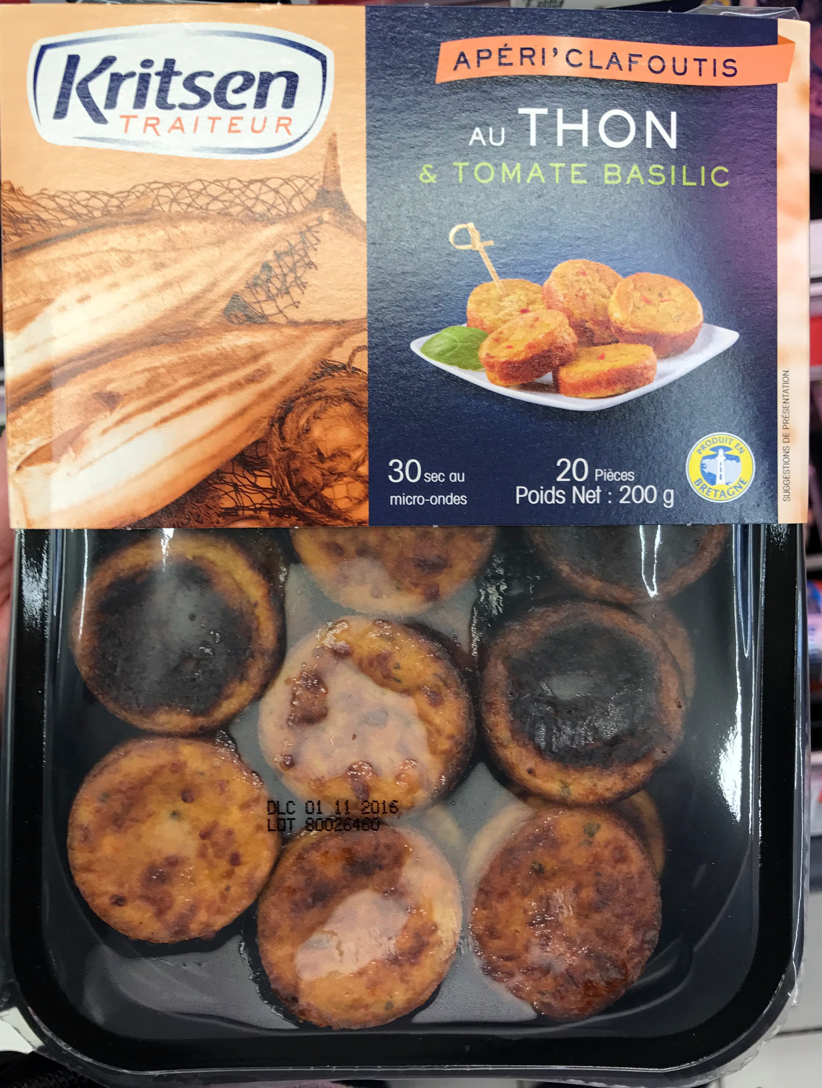 Kritsen Traiteur Apéri'Clafoutis au Thon & Tomate Basilic packshot