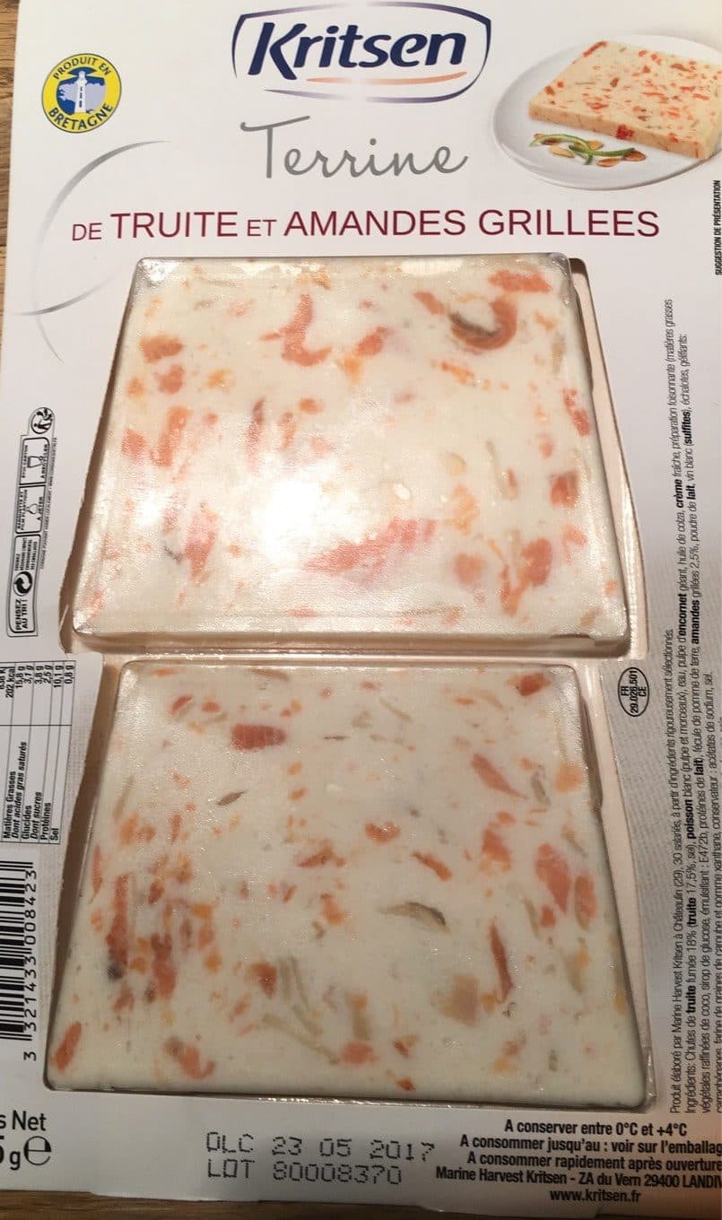 Kritsen Terrine de truite et amandes grillees packshot