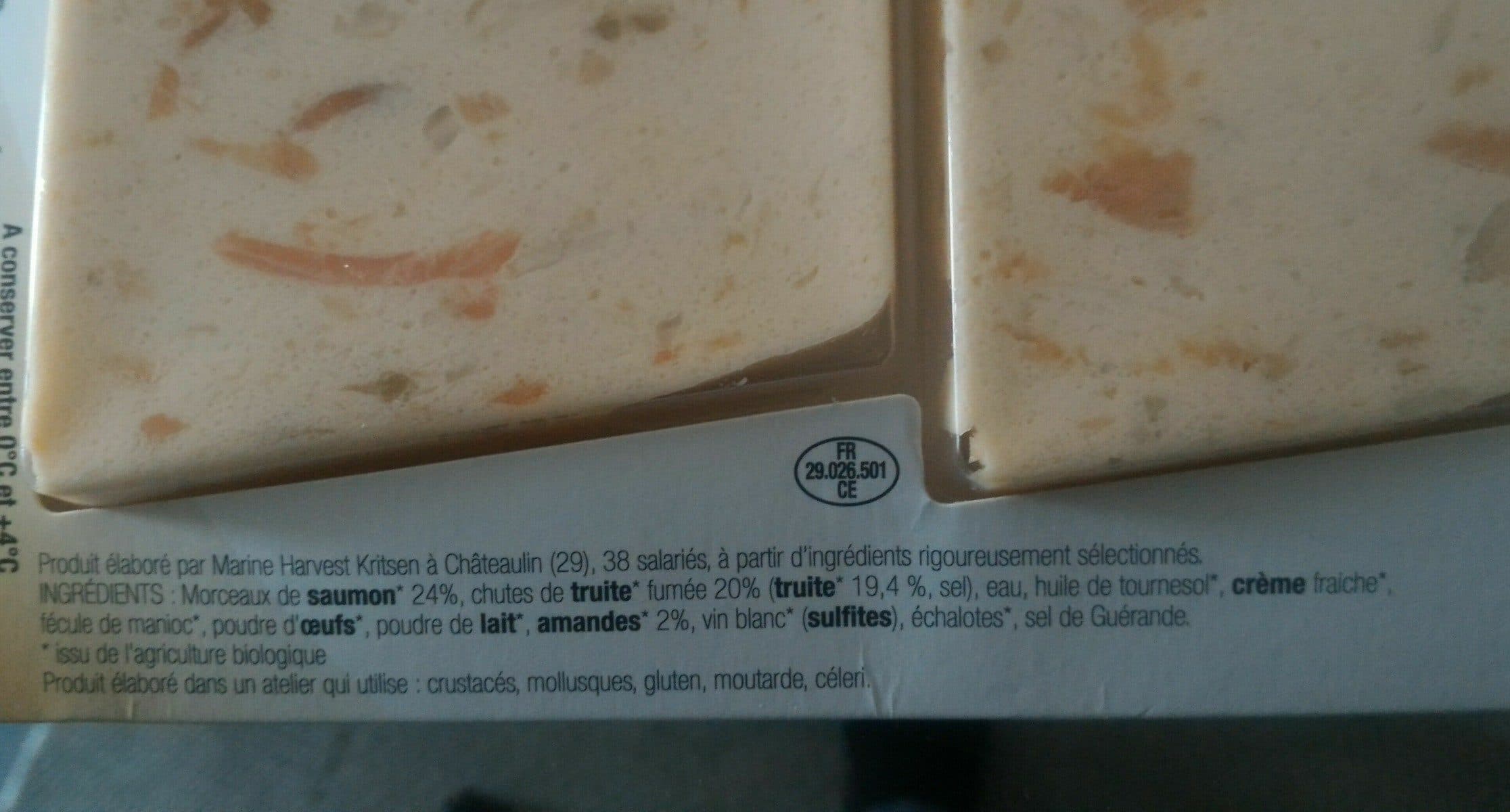 Kritsen Terrine truite amandes packshot