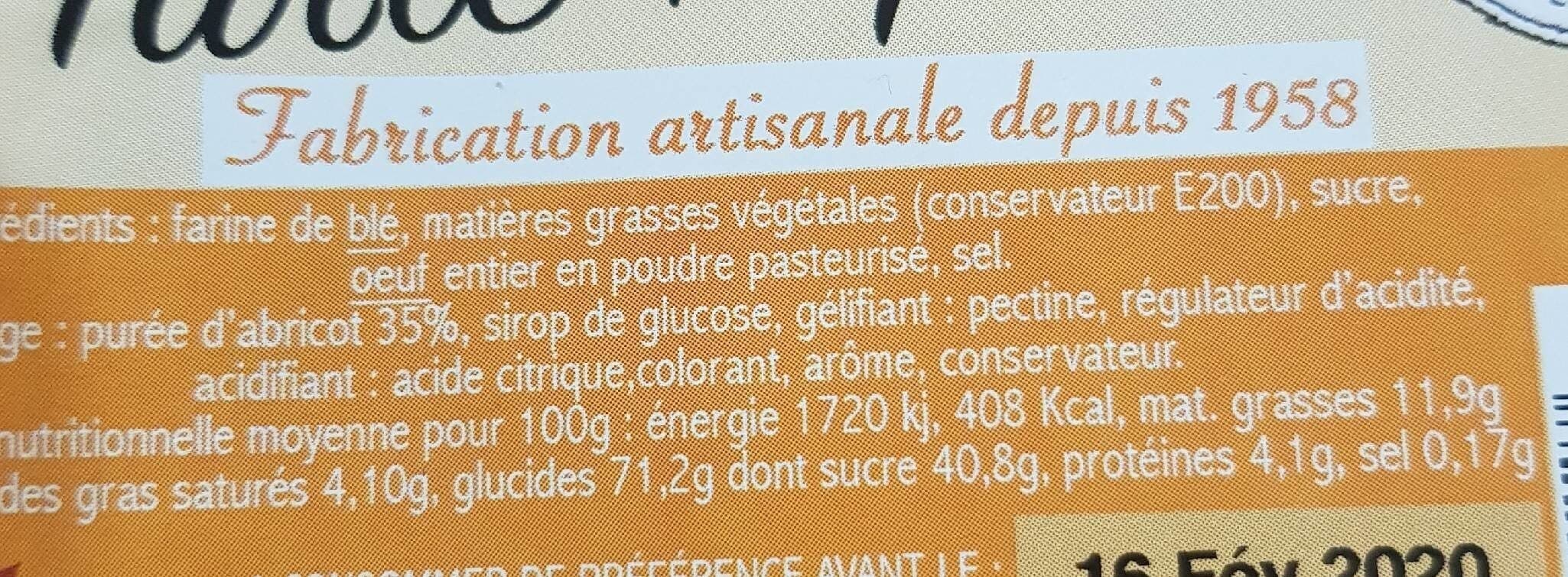 Open Food Facts Tarte alpine abricot packshot
