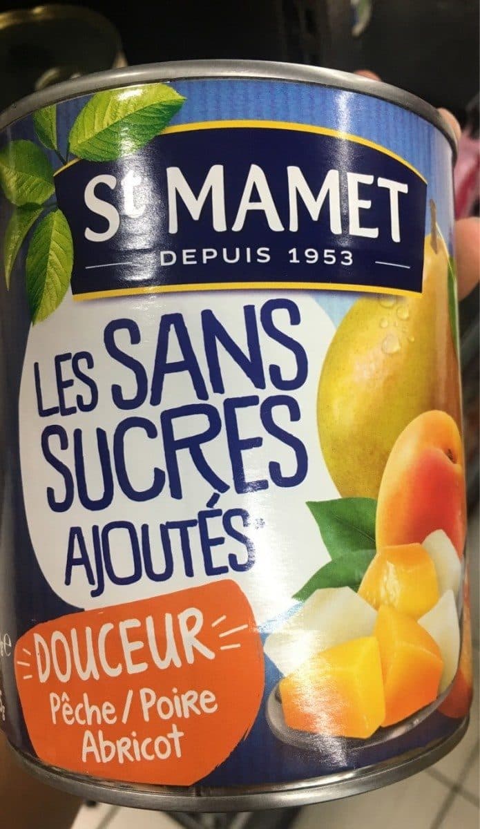 Open Food Facts Fruit en conserve sans sucres ajoutés packshot