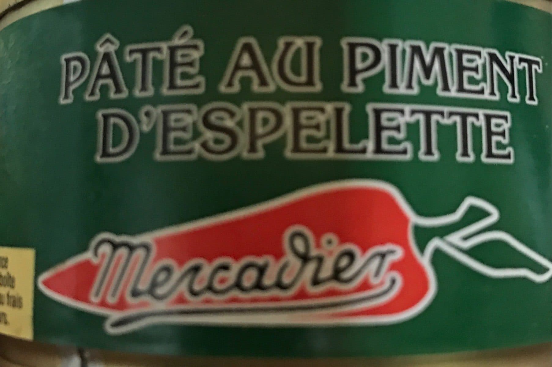 Mercadier Pate au piment d'espelette packshot