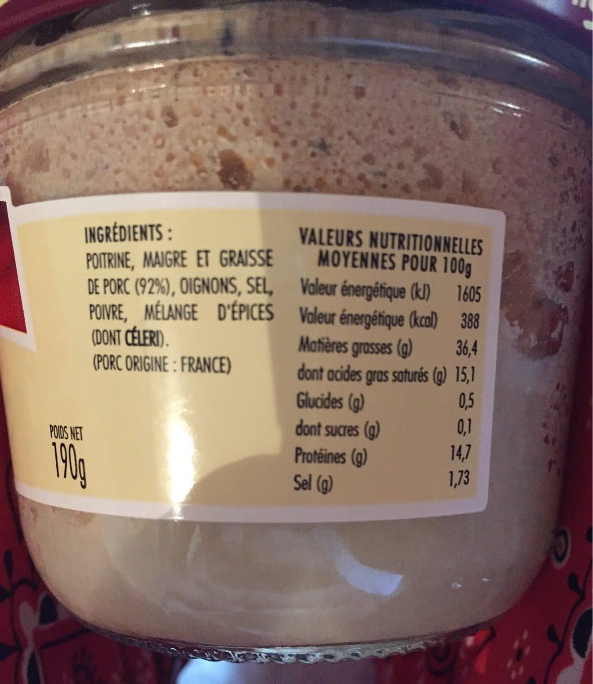 Mercadier Rillettes pur porc packshot