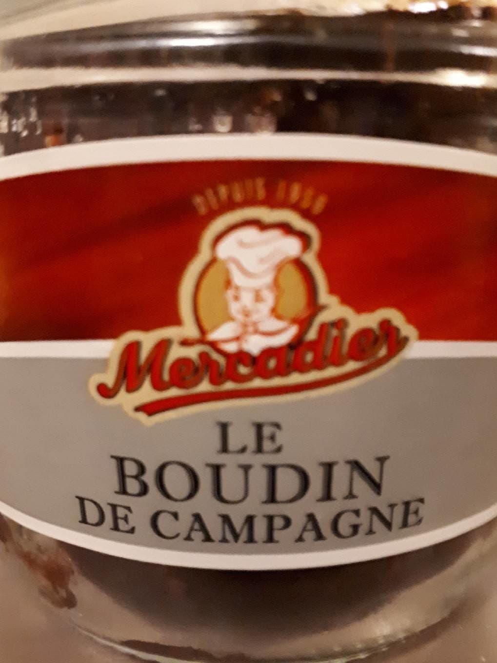 Mercadier Boudin de campagne packshot