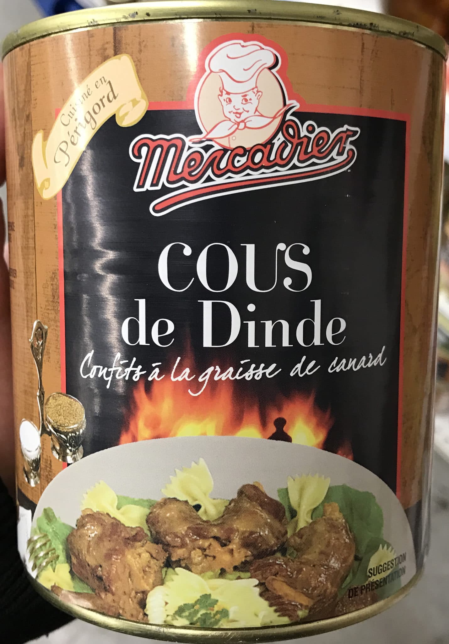 Mercadier Cous de dinde confits à la graisse de canard packshot