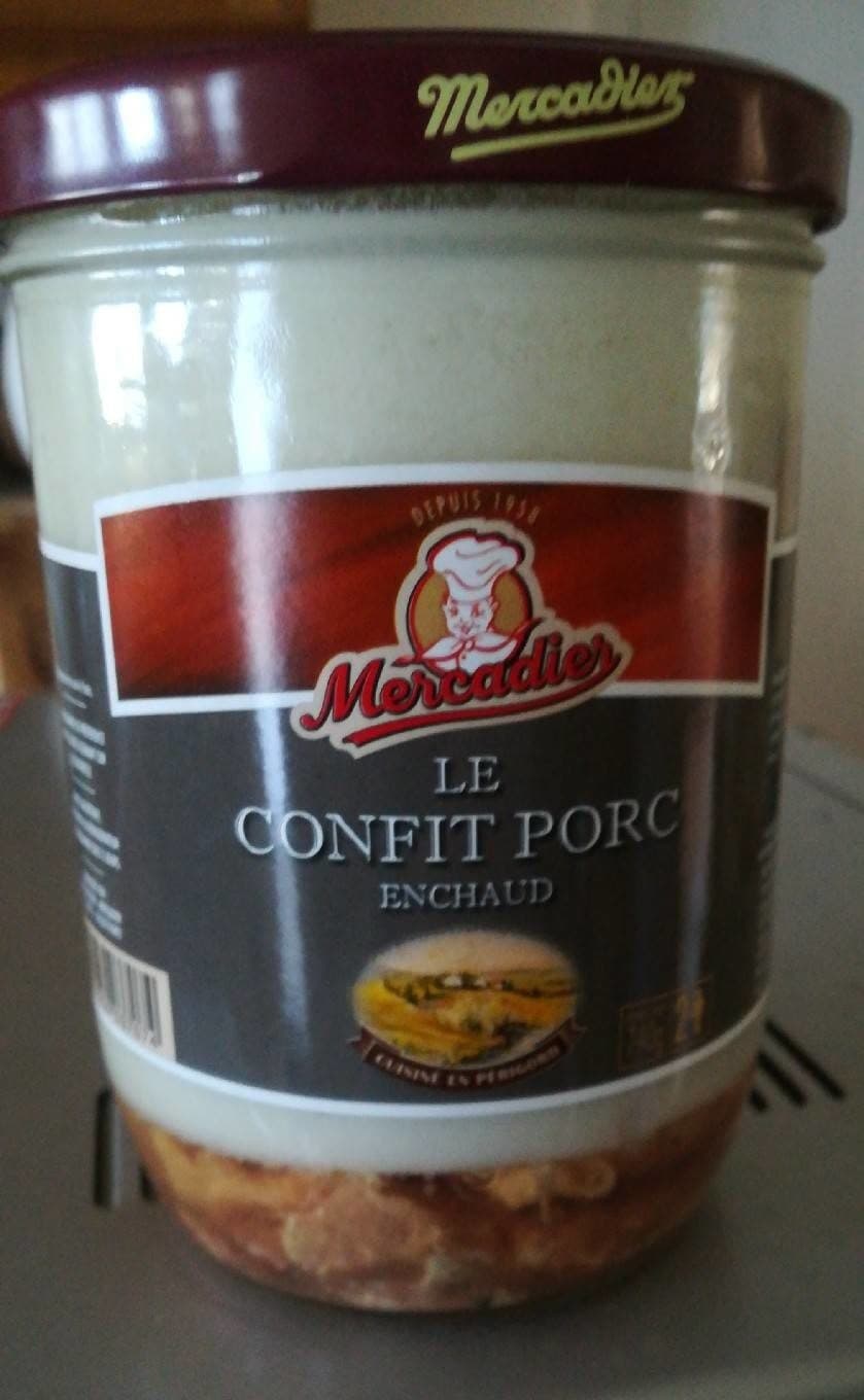 Mercadier Le confit porc enchaud packshot