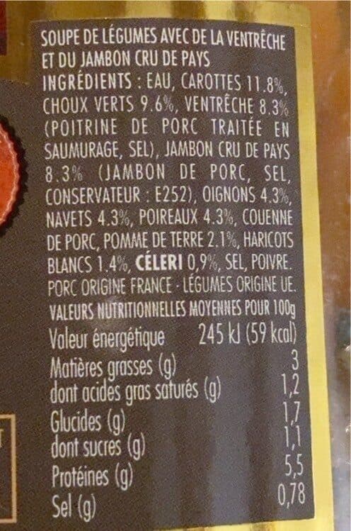 Mercadier Garbure au jambon de pays packshot
