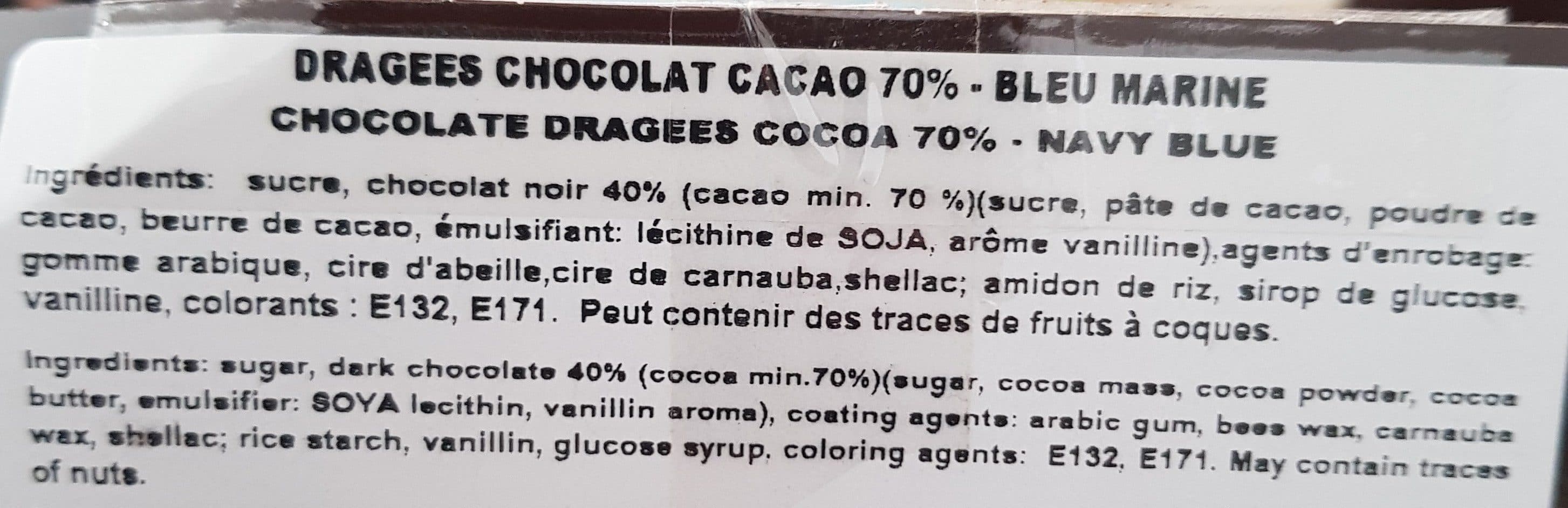 Open Food Facts Dragées chocolat packshot