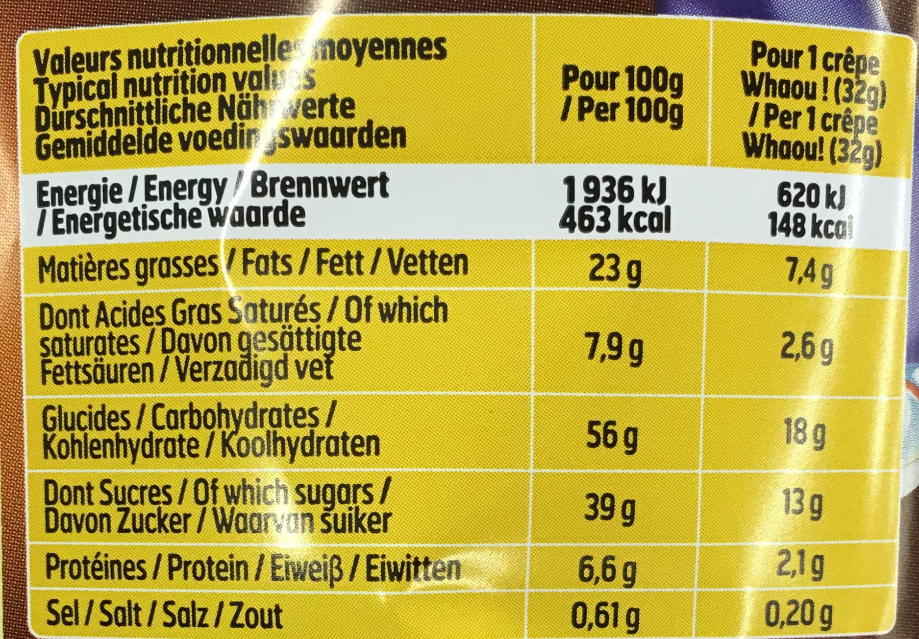 Whaou! 8 Crêpes tout chocolat packshot