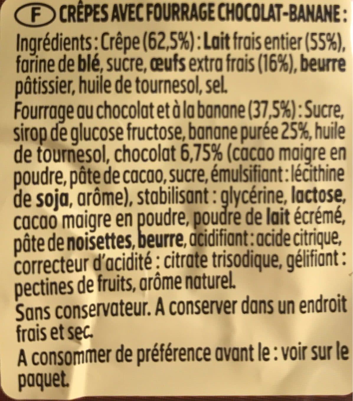 Whaou 8 crêpes Choco-Banane packshot