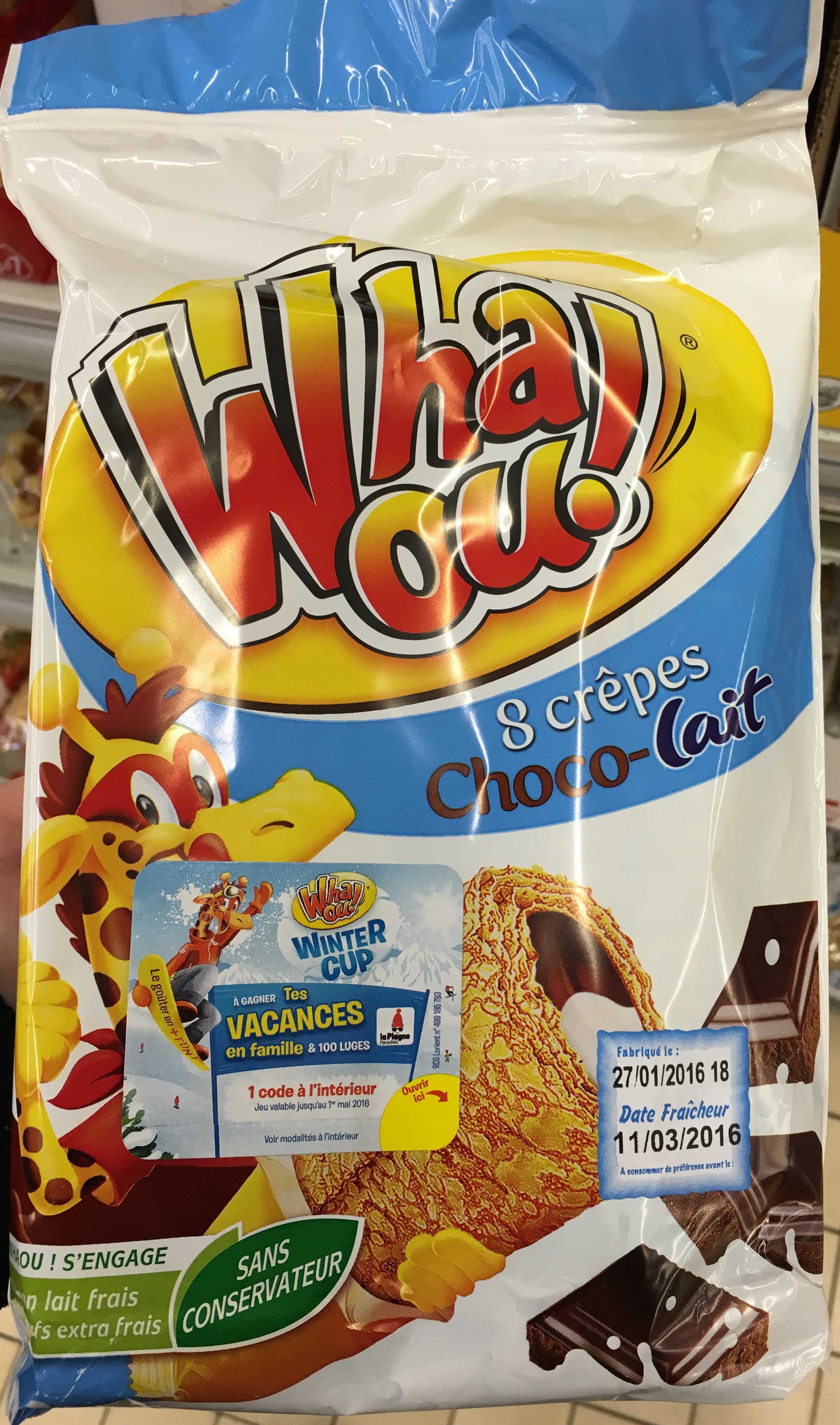 Whaou! 8 Crêpes Choco-Lait packshot