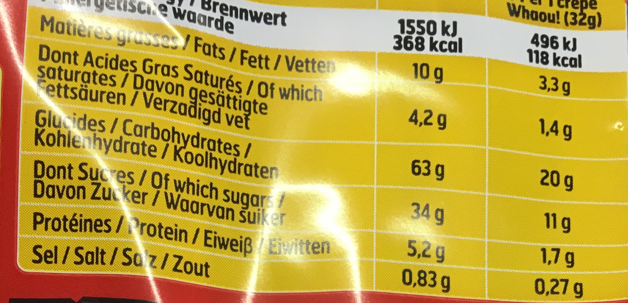 Whaou! 8 crêpes Fraise (prix choc) packshot