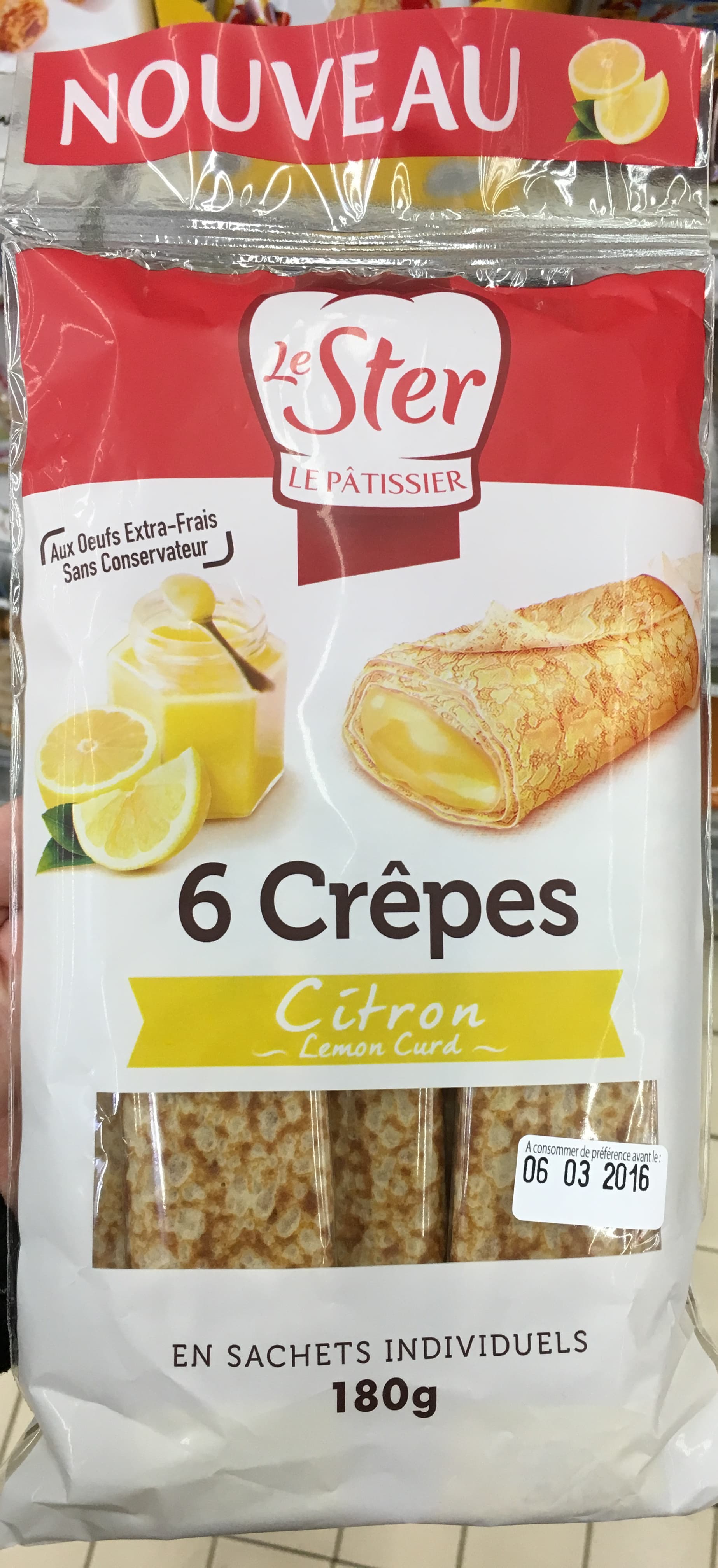 Le Ster 6 Crêpes Citron Lemon Curd packshot
