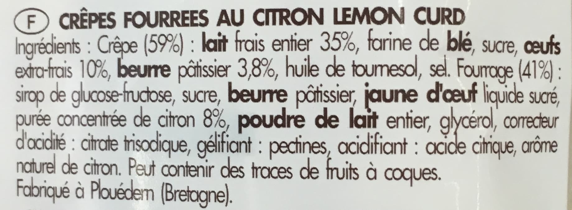 Le Ster 6 Crêpes Citron Lemon Curd packshot