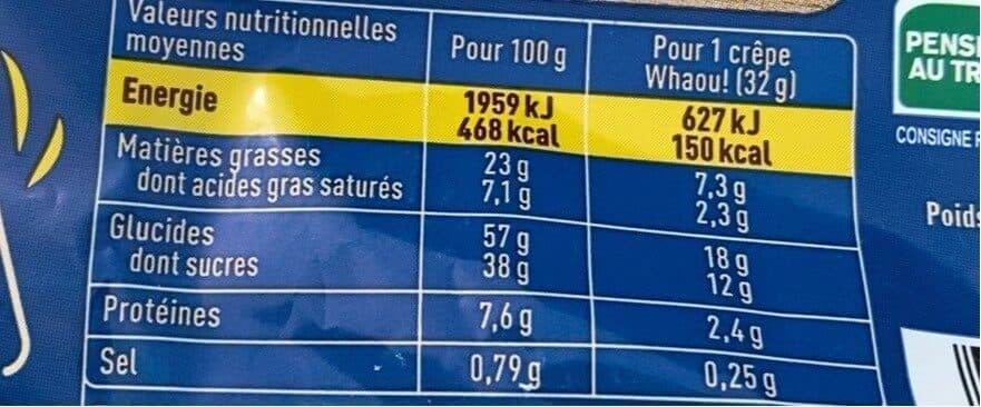 Whaou! 8 crepes chocolats au lait packshot