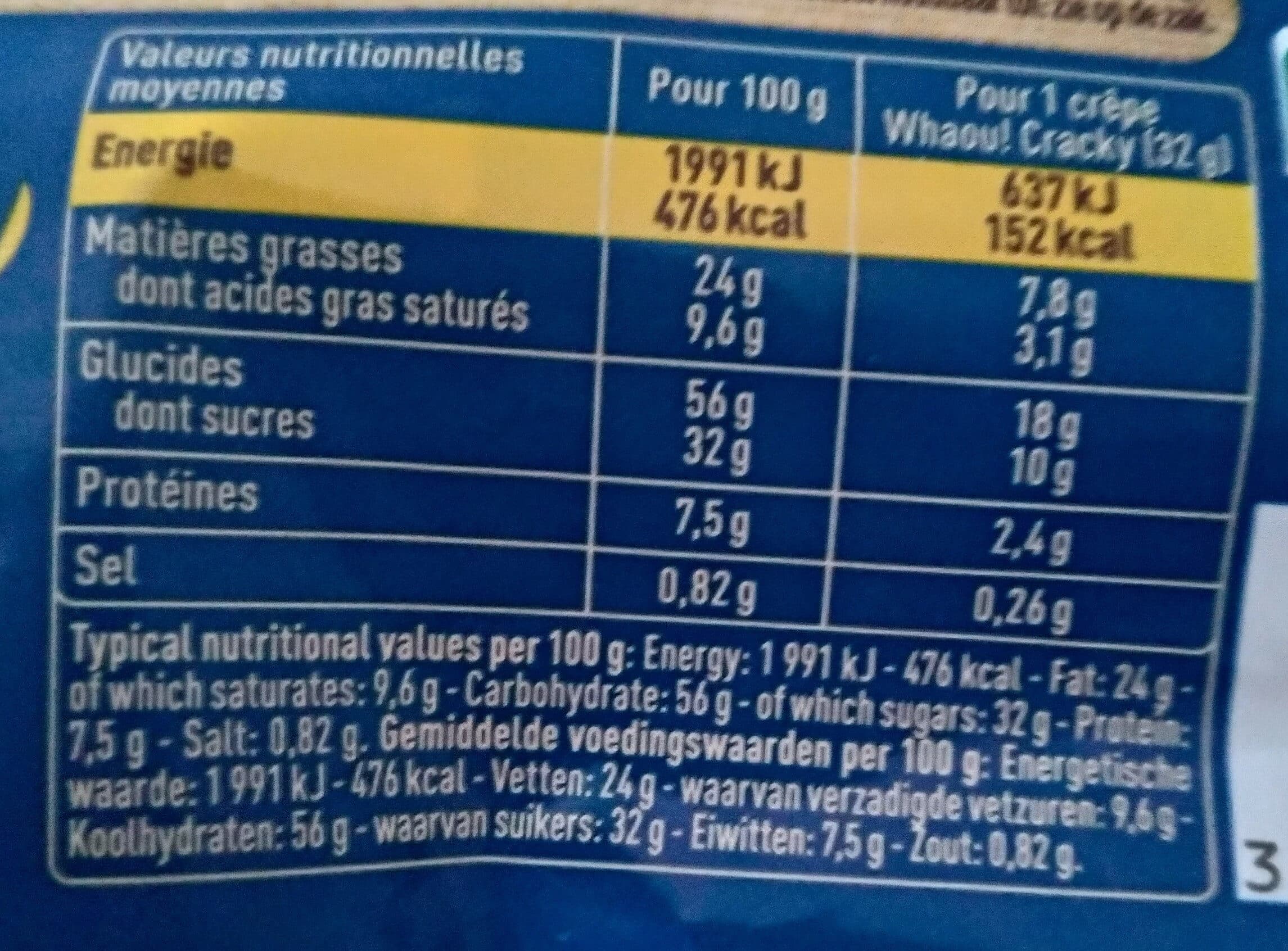 Whaou! Cracky Billes de Céréales 8 Crêpes Chocolat au lait packshot