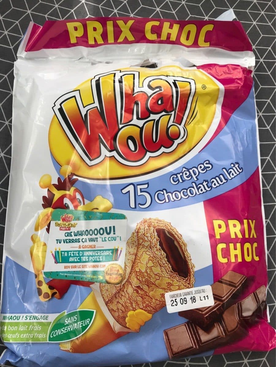 WHAOU! 15 crêpes chocolat au lait packshot