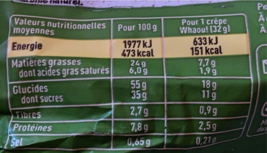 Whaou! Crêpe goût choco noisette packshot