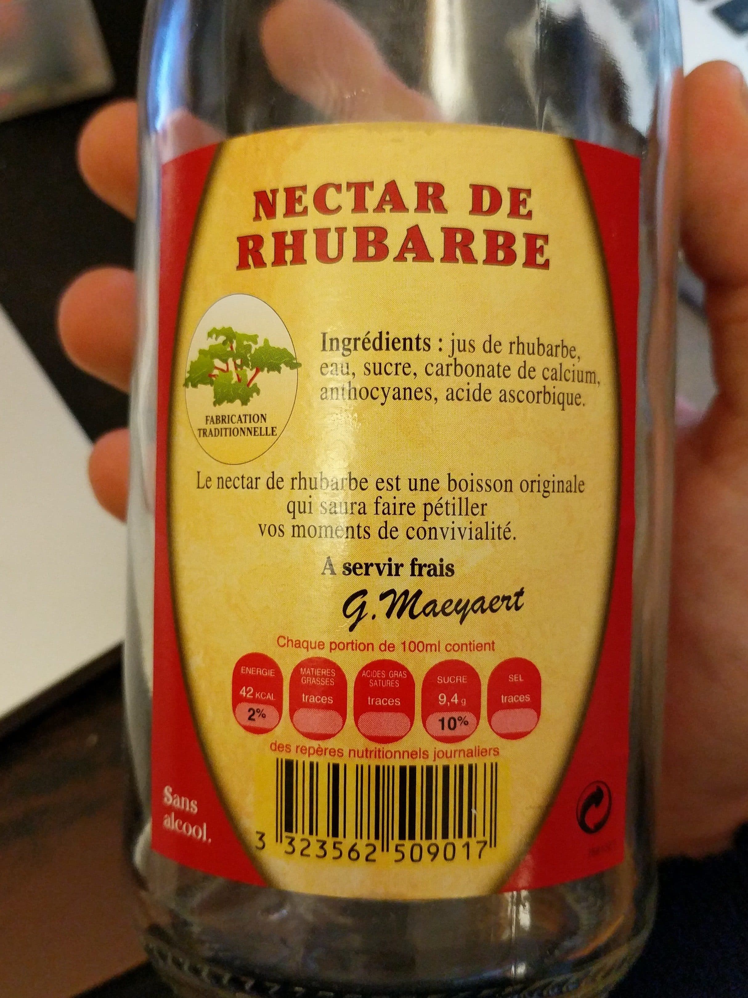 GERARD MAEYAERT Nectar de rhubarbe packshot