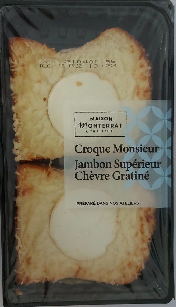 Maison Monterrat Croque monsieur Jambon Supérieur Chèvre Gratiné packshot