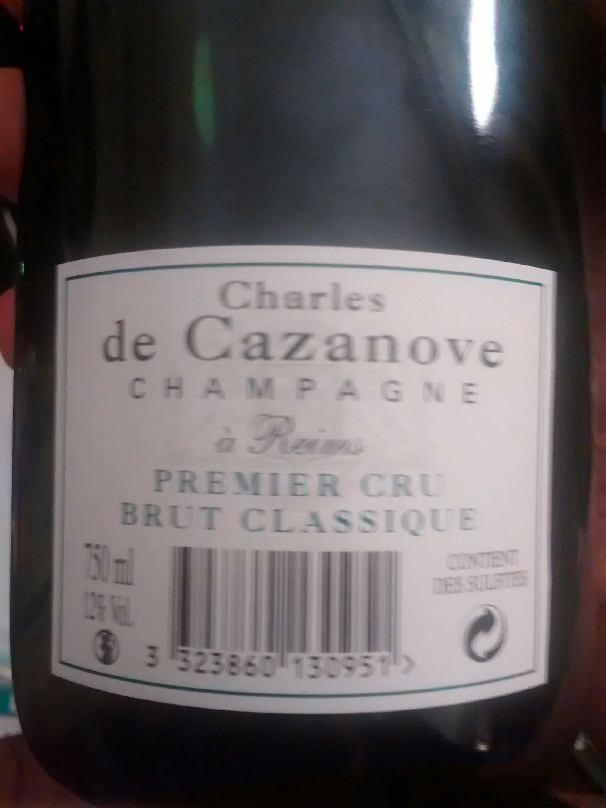 Charles de Cazanove Champagne brut classique packshot