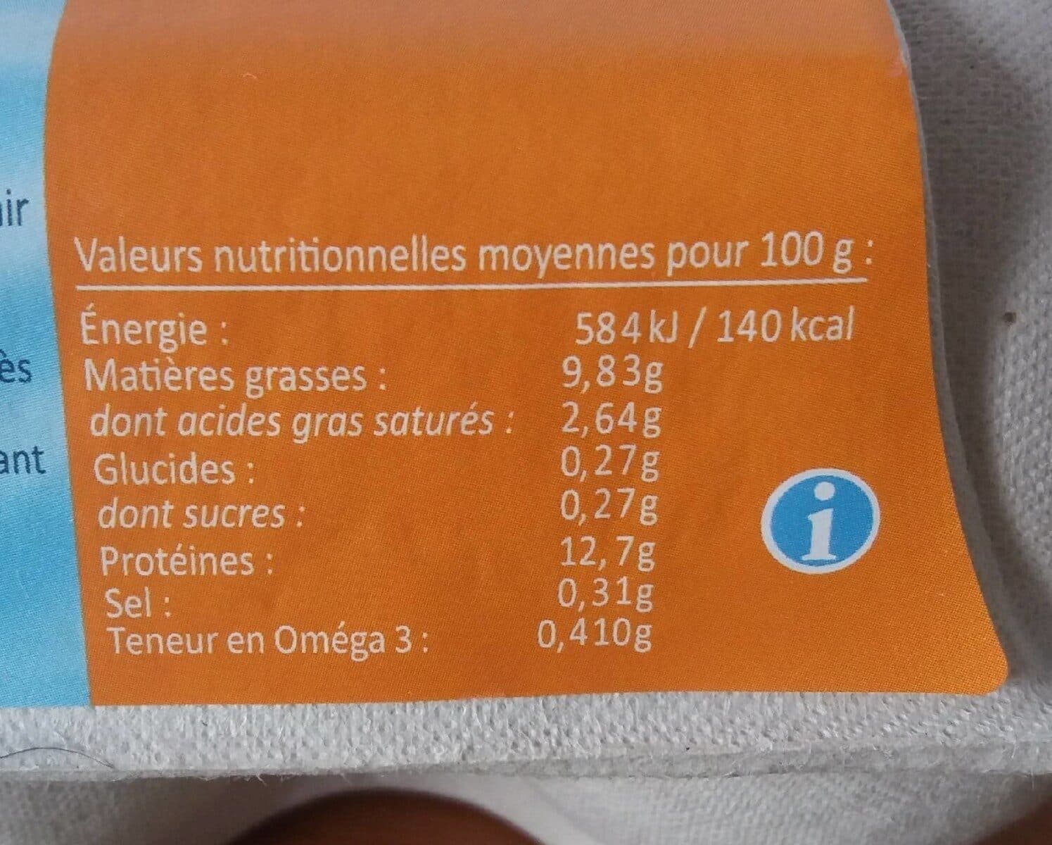 Les éleveurs de Haut de France 6 gros oeufs de poules élevées en plein air packshot