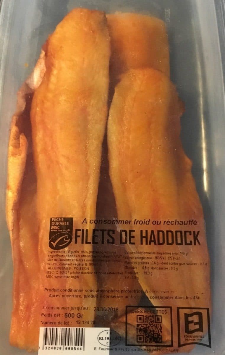 Open Food Facts Filets de haddock packshot