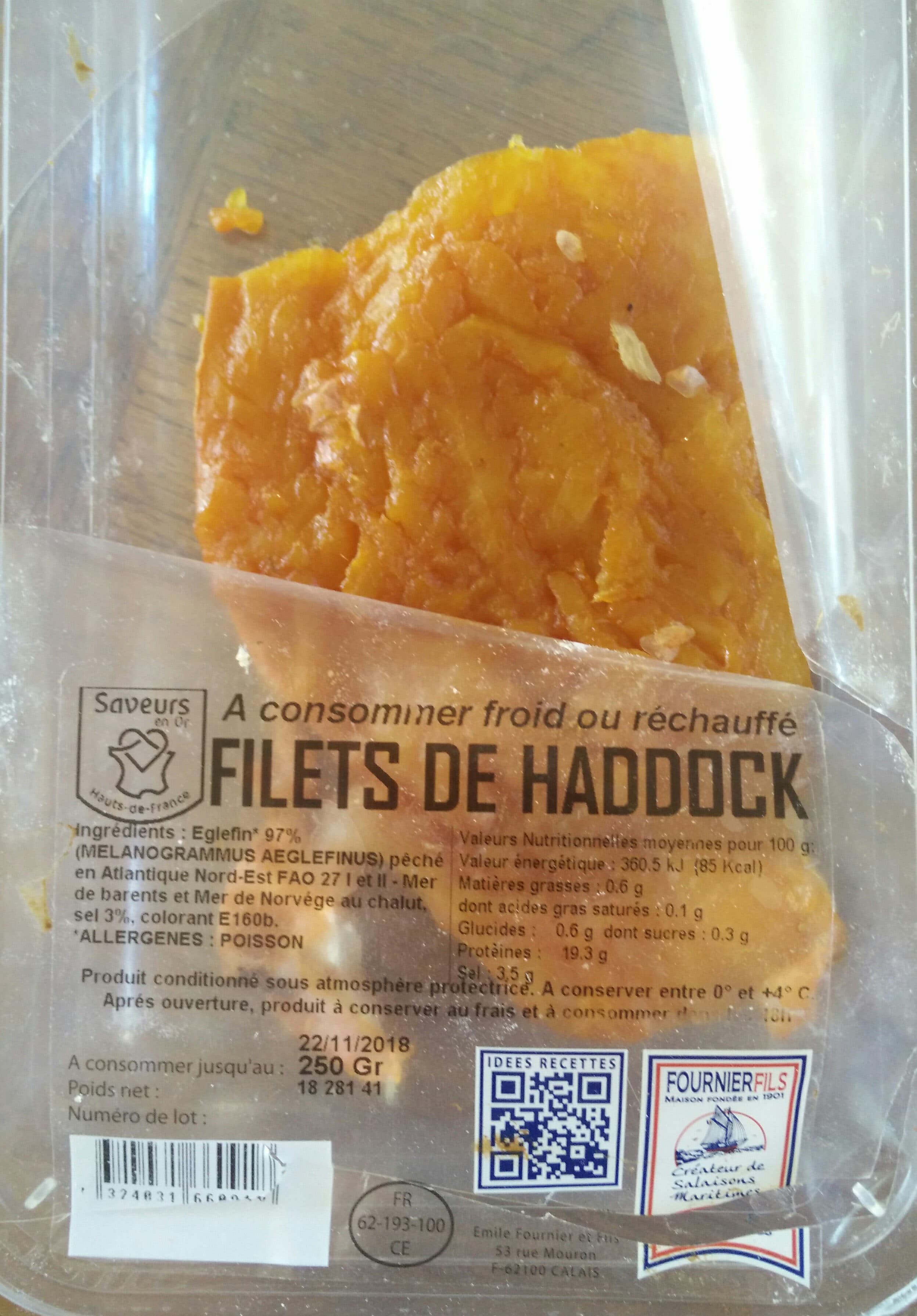 Fournier fils Filet de haddock fume packshot