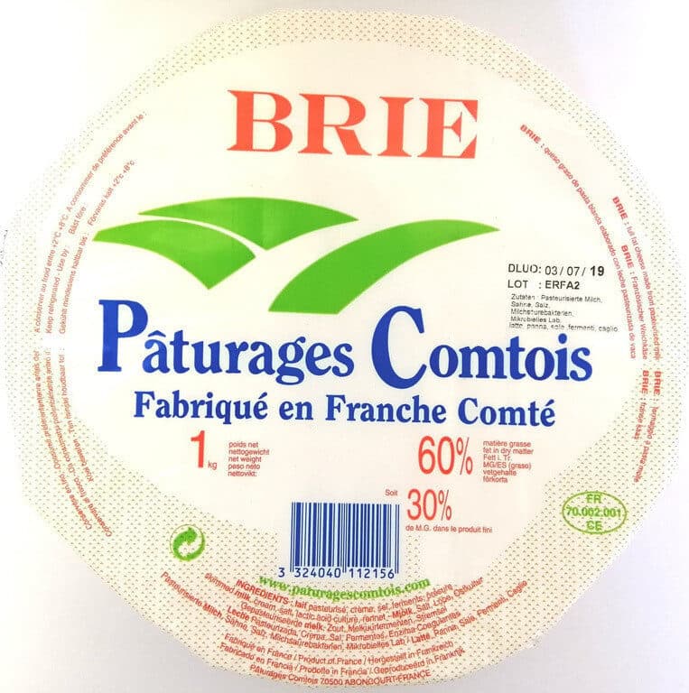Pâturages Comtois Brie packshot
