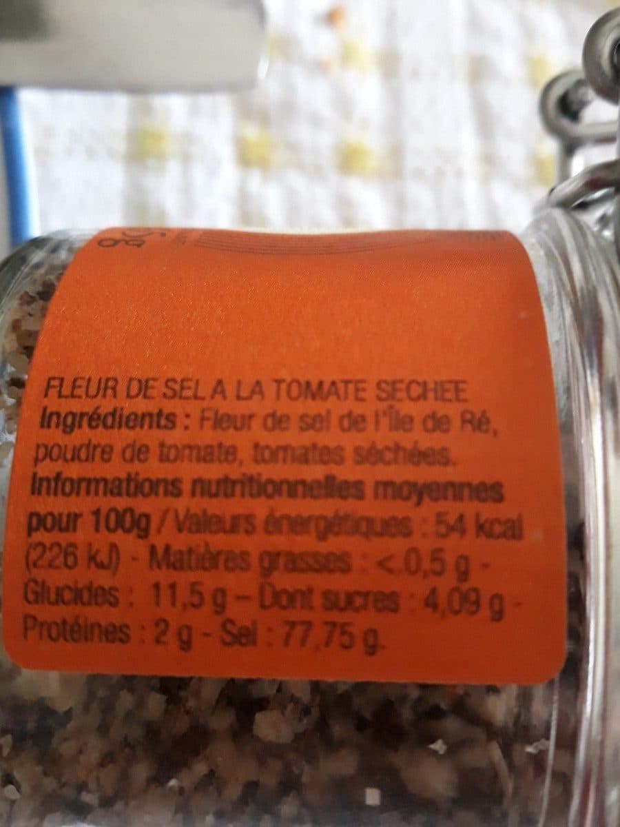 Open Food Facts Fleur de sel à la tomate séchée packshot