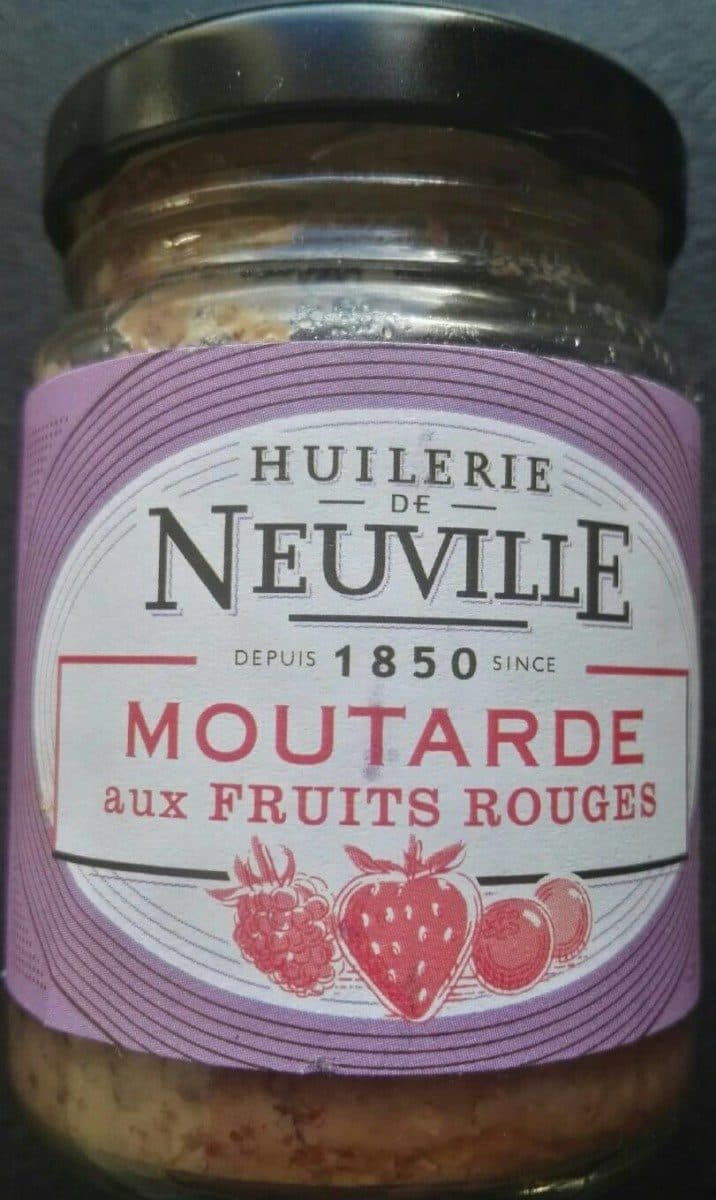 Huilerie de Neuville Moutarde aux fruits rouges packshot