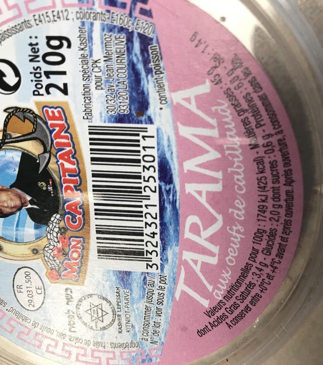 Mon Capitaine Tarama packshot
