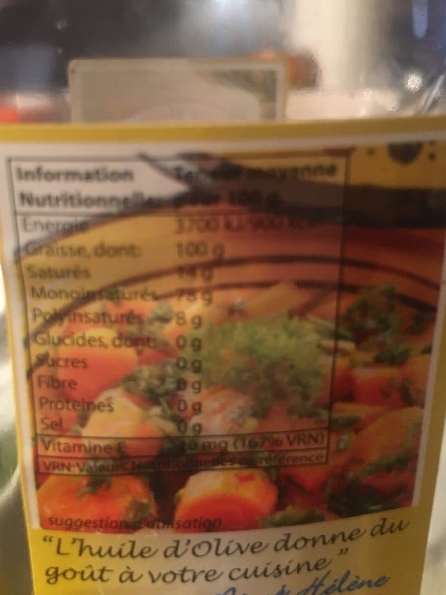 Mémé Hélène Huile d'olive vierge packshot