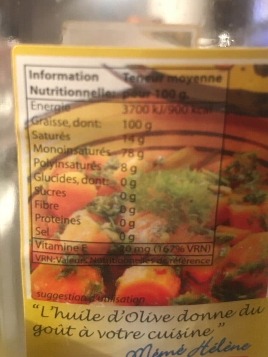 Mémé Hélène Huile d'olive vierge packshot