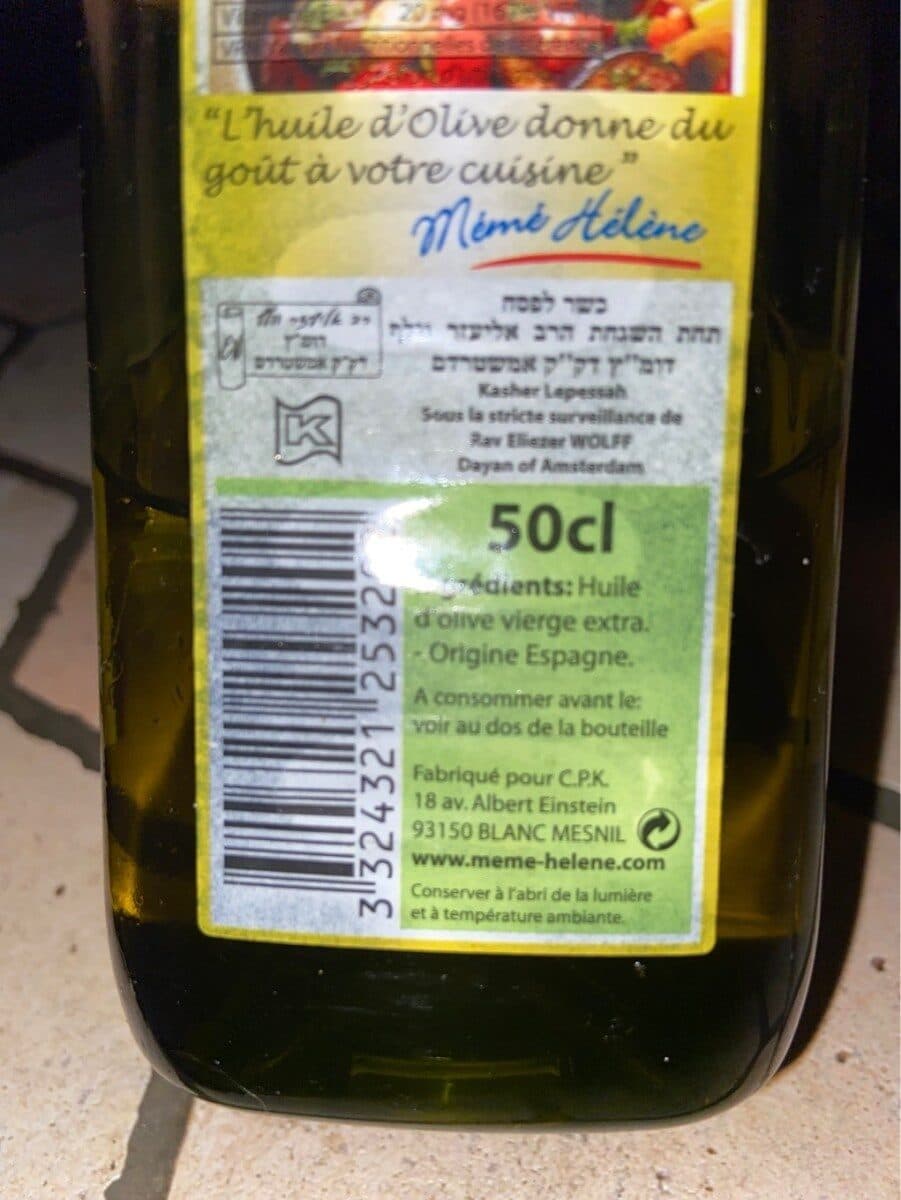Mémé Hélène Huile D'olive vierge extra packshot