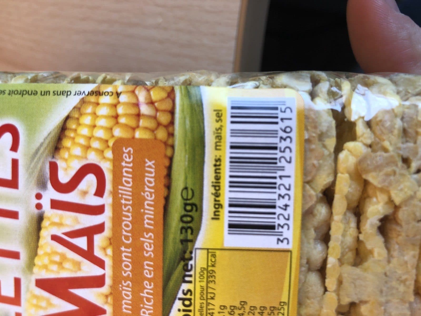 Mémé Hélène Galette de mais packshot