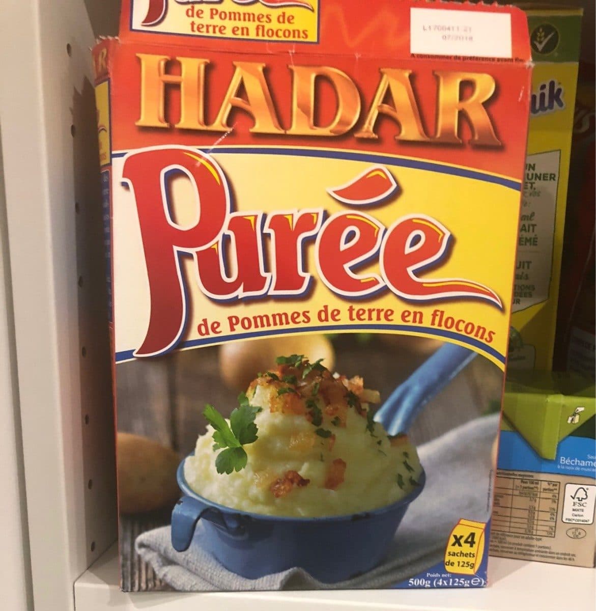 Open Food Facts Puree de pomme de terre packshot
