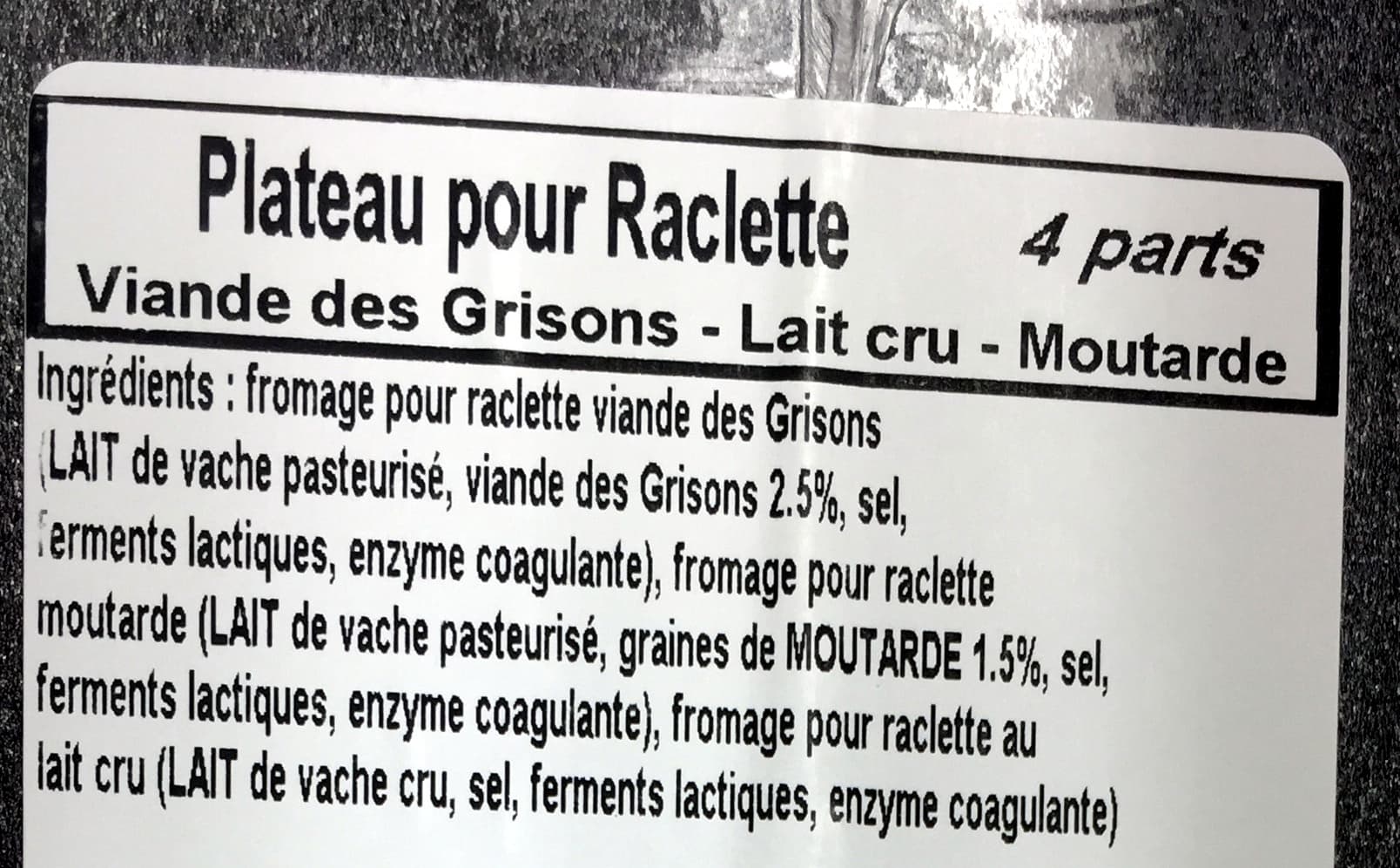 Jean Perrin Fromage pour recette Raclette Assortiment Gourmand packshot