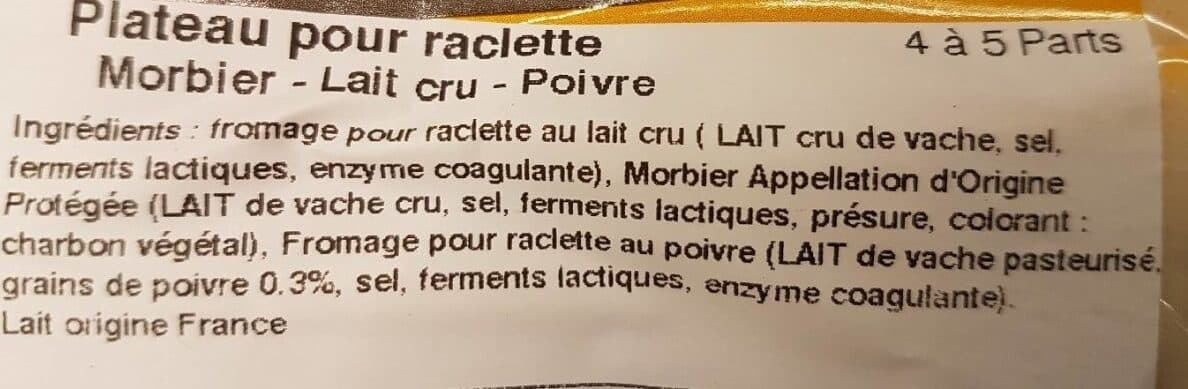 Le Fromager Auchan Fromage raclette packshot