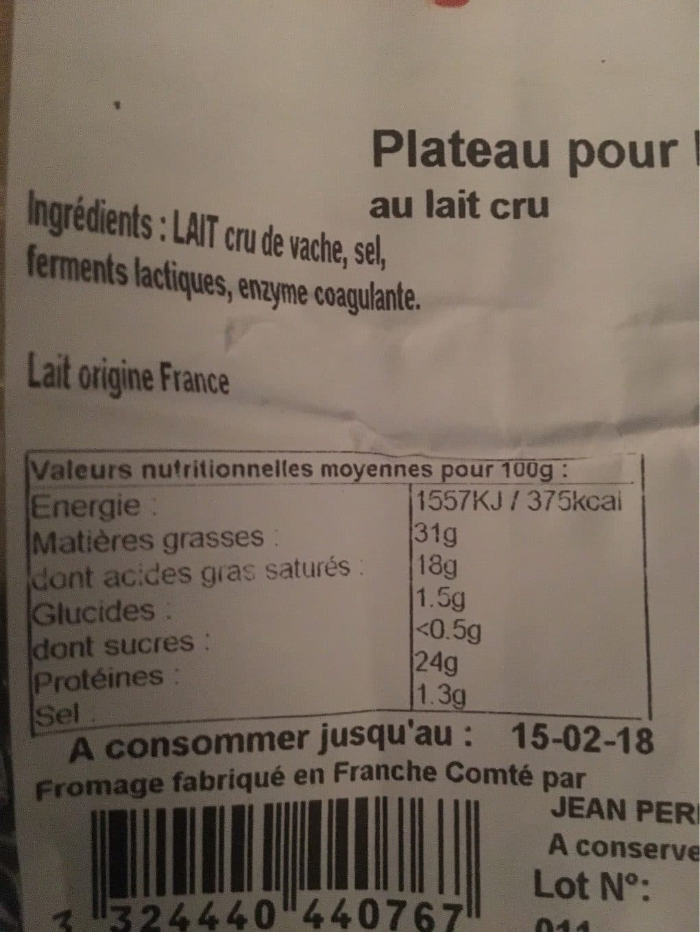 Le Fromager Plateau pour raclette packshot