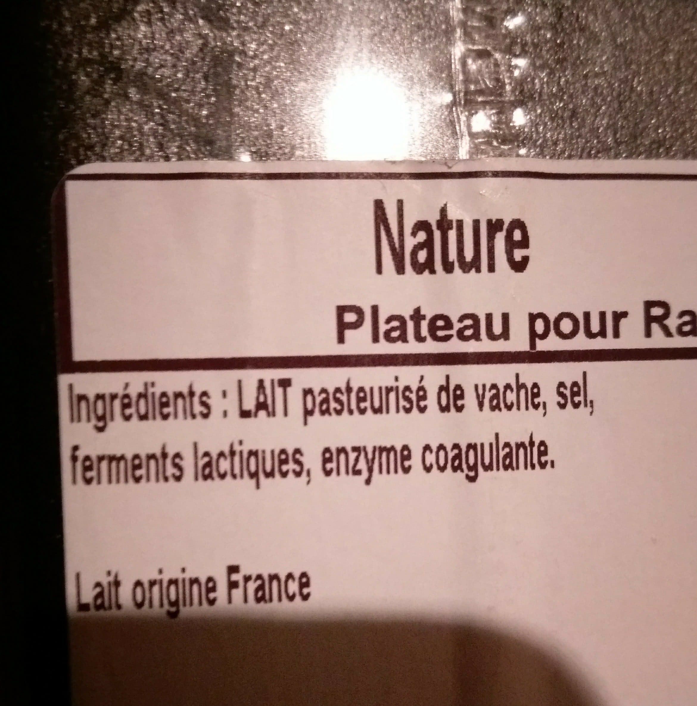 Jean perrin Raclette gourmande nature packshot