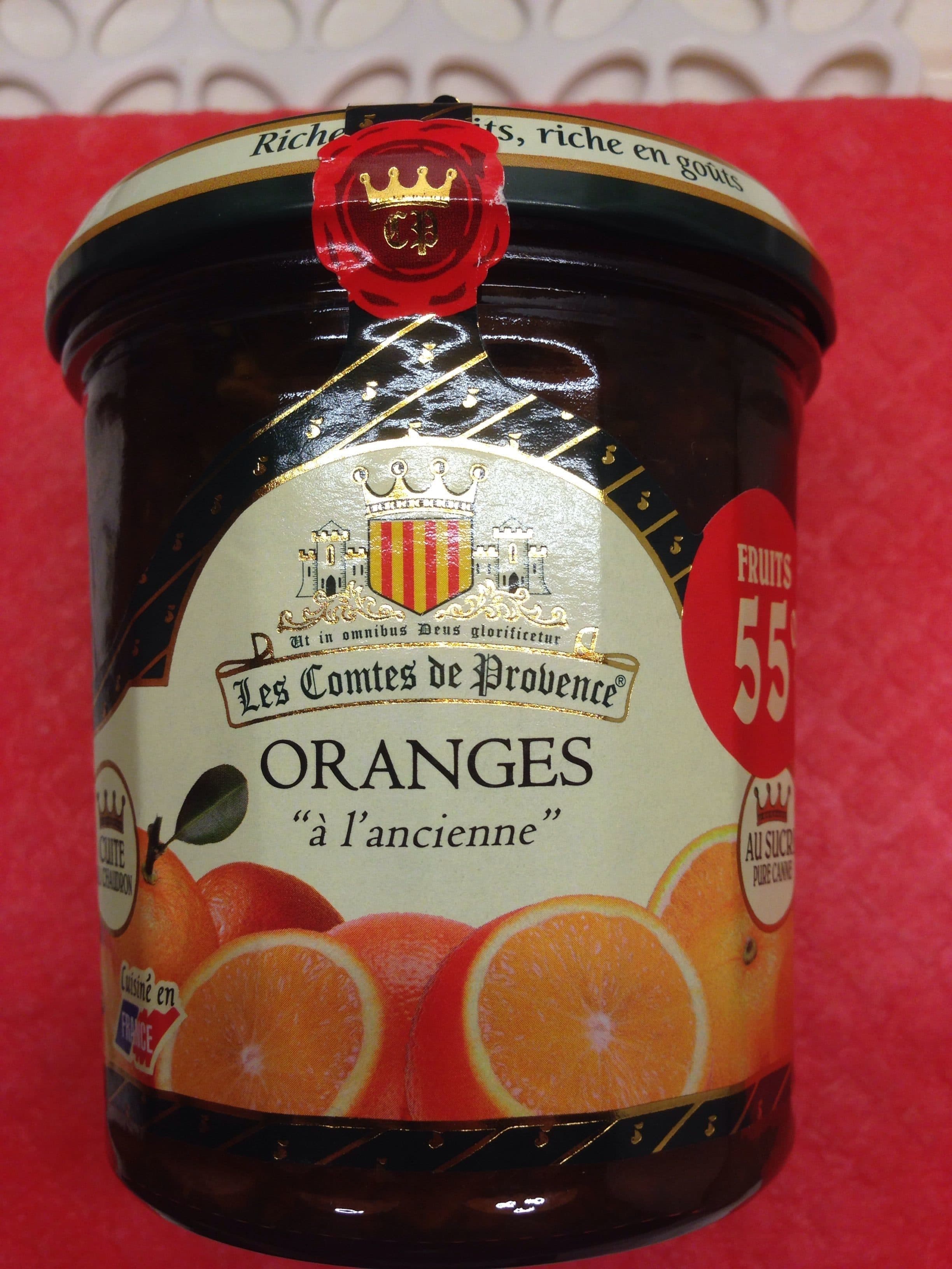 Les comtes de provence Confiture d'oranges douces amères packshot