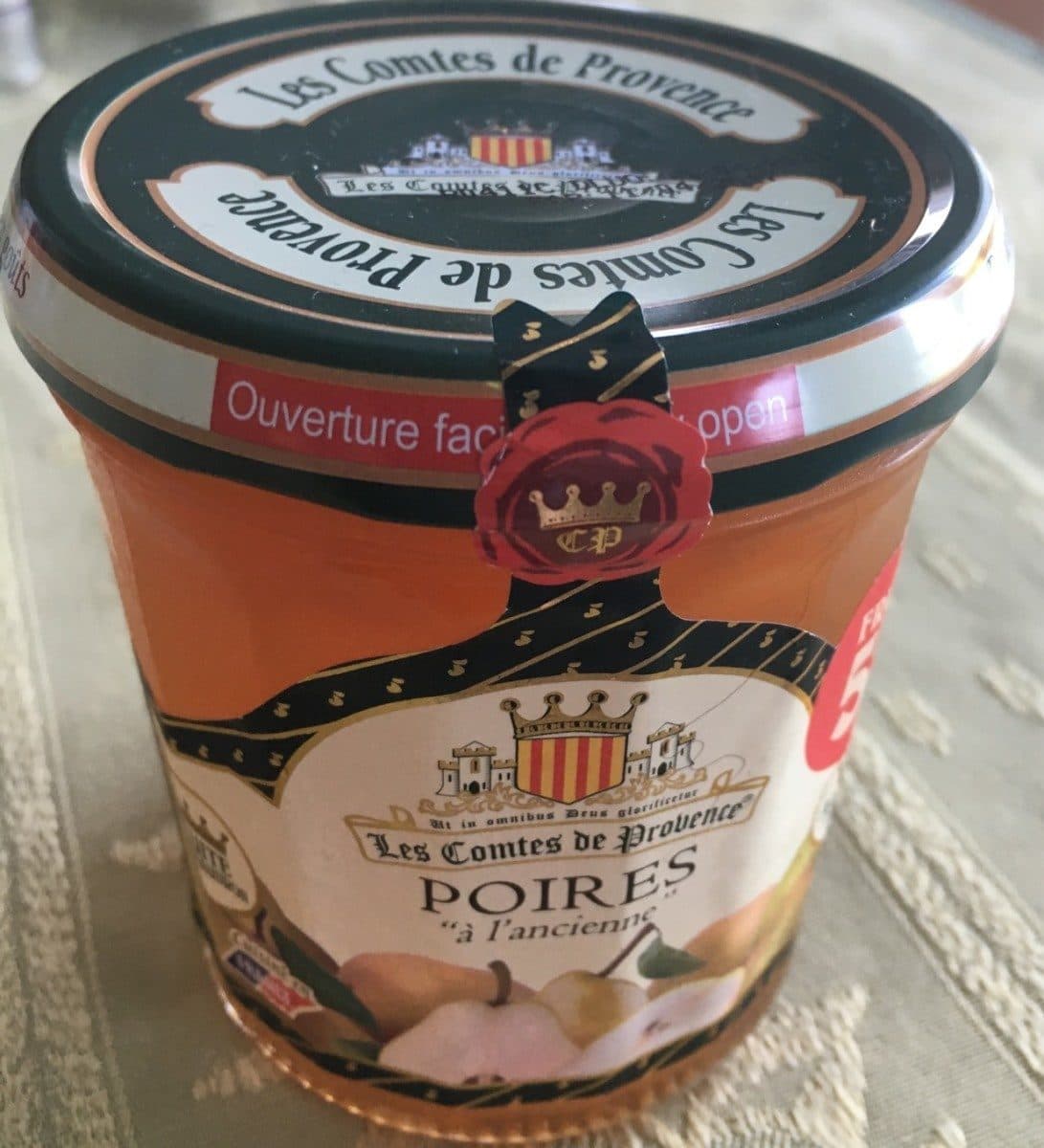Les Comtes de Provence Confiture Poire Williams packshot