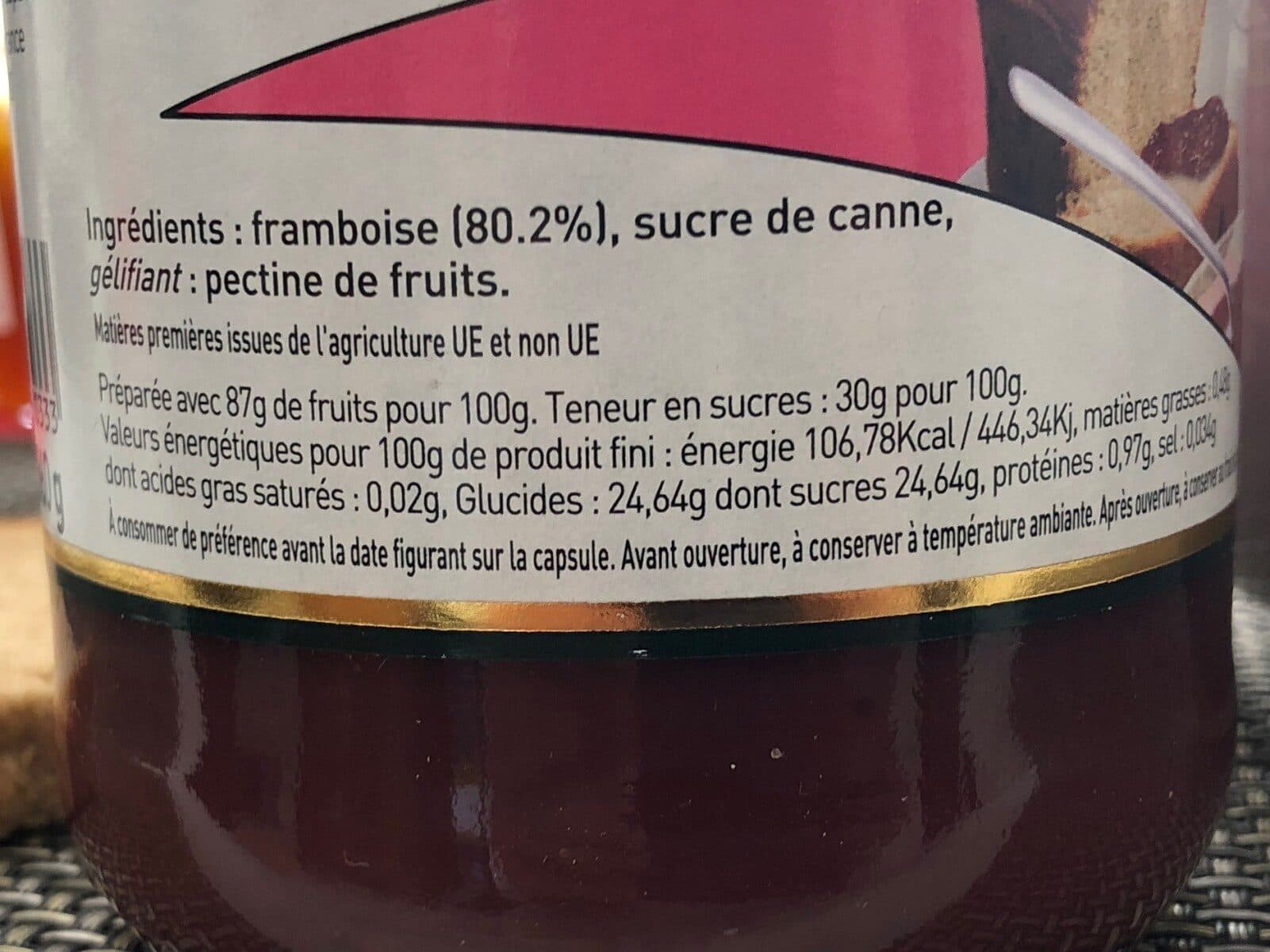 Les Comtes de Provence Compote Framboise packshot