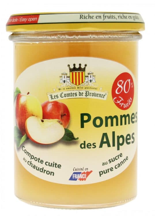 Les Comtes de Provence Compote de pommes des Alpes packshot